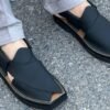 Akhun Captain Chappal Black Mat Color Premium Double Sole